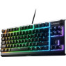 SteelSeries Apex 3 TKL RGB Gaming Keyboard – Tenkeyless Compact Form Factor - 8-Zone RGB Illumination – IP32 Water & Dust Resistant – Whisper Quiet Gaming Switch – Gaming Grade Anti-Ghosting